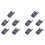 10X Motherboard USB2.0 9Pin zu TYPE-C A-KEY Frontstecker-Konverter USB3.2 TYPE-E-Schnittstellen-Header-Adapter 2