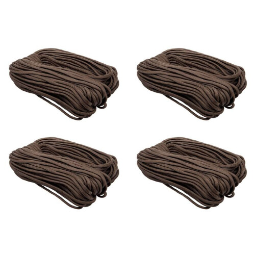 4piezas 31M de Cable Paracaidas Cable de Supervivencia Coyote Marron