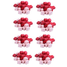 192-Piece Gift Box Set - Square Ring Jewelry Box for Anniversaries, Weddings, Birthdays, Assorted Colors