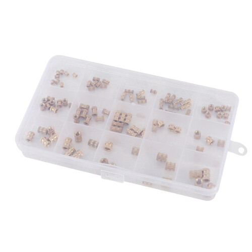 2 set M2 M3 M4 M5 Female Thread Knurled Brass Threaded Insert Embedment Nut for 3D Printing Threaded Heat Set Inserts 2