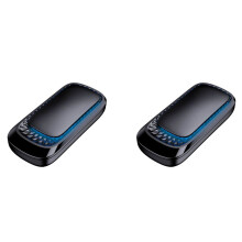 2X RGB Colorful Wireless Carplay Dongle Box Plug and Connect WiFi with Wired for Carplay(USB)