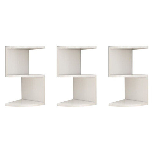 3X Corner Shelf Corner Punching-Free Corner Bookshelf Kitchen Triangle Cabinet Storage Rack