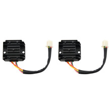 2X Regulador de Voltaje de la Motocicleta 4 Cables 4 Pines 12 Rectificador del Regulador de Voltaje para 50-250CC Motocicleta Scooter Ciclomotor ATV