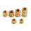 2 set M2 M3 M4 M5 Female Thread Knurled Brass Threaded Insert Embedment Nut for 3D Printing Threaded Heat Set Inserts 8