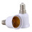 20 Pcs E14, E27 Adapter Base Screw LED Light Bulb Bulb Socket Converter, White 2