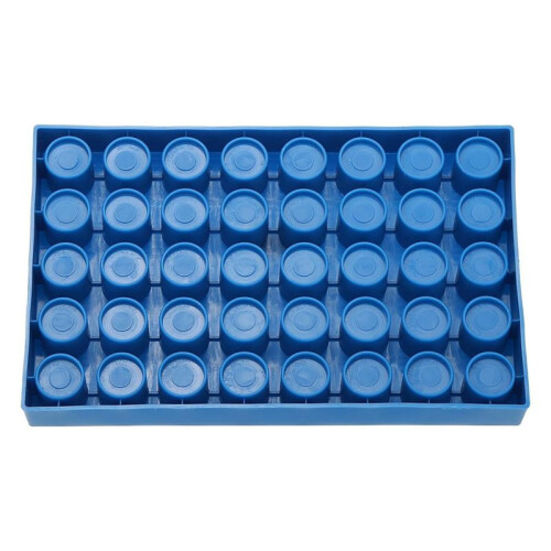 3X Vial Rack for Autosampler Vials, Vial Tray Holder 40-Well Stackable Test Tube Rack Vial Holder 10ml 2