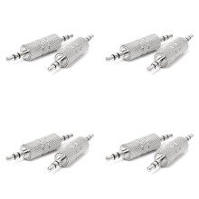 8 Stueck 3.5 mm Stereo Stecker auf 3.5 mm Stecker Audio Kopfhoerer Stecker Adapter Stecker Kupplung