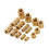 2 set M2 M3 M4 M5 Female Thread Knurled Brass Threaded Insert Embedment Nut for 3D Printing Threaded Heat Set Inserts 4