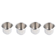 4PCS Marine Boat Yacht RV Recessed Cup Drink Can Holder Stainless Steel Drop-in Cup Holder