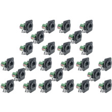 25PCS RJ45 Female Panel Mount Screw Terminal Adapter, D-Type RJ45 8P8C Female to 8pin Terminal