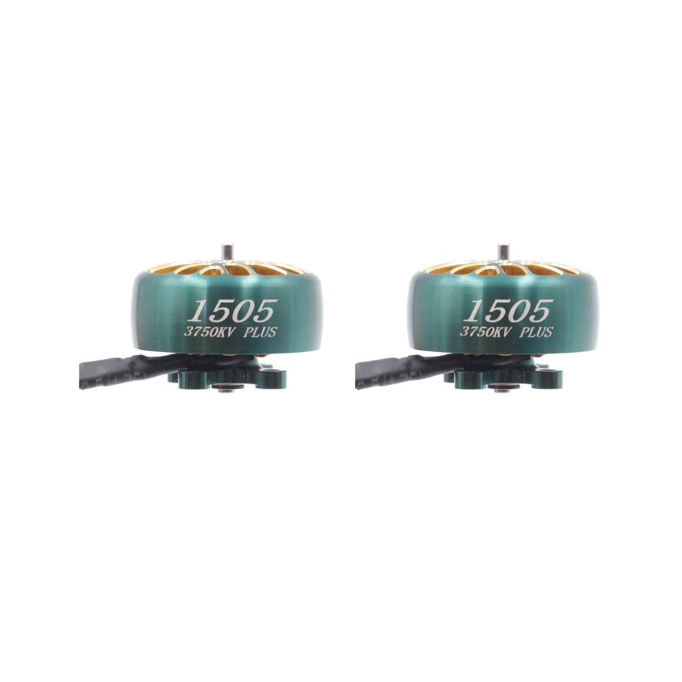 2X For Lannrc 1505 3750Kv 4S Brushless Motor 3-6S Lipo For 3-4 Inch Long Distance Traversing Drones Oddityrc Xi25 Green/Gold 6033929996462