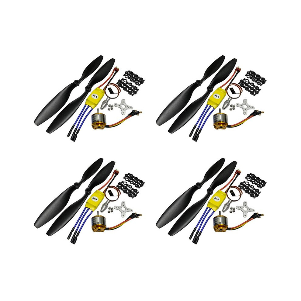 4X 2212 1000Kv 13T Brushless Outrunner Motor+30A Esc+1045 Propeller Kit For Rc Aircraft Multicopter 6032861502847