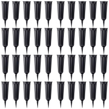40 Pack Cemetery Vases with Spikes,Plastic Vases for Flowers,Grave Decorations for Cemetery,Memorial Floral Vases