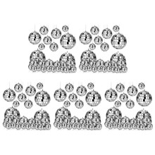 120 Pcs Mirror Disco Hanging, Glass Disco Decor, Disco Party Decorations, for Holiday Party Decor with Rope