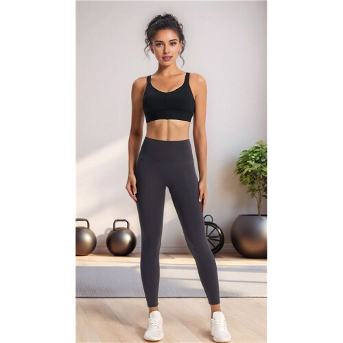 Racerback Sports Bra Black L 1