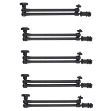 5pcs 20Inch Adjustable Articulating Friction Magic Arm with Hot Shoe Mount for LED Light DSLR Rig LCD Monitor