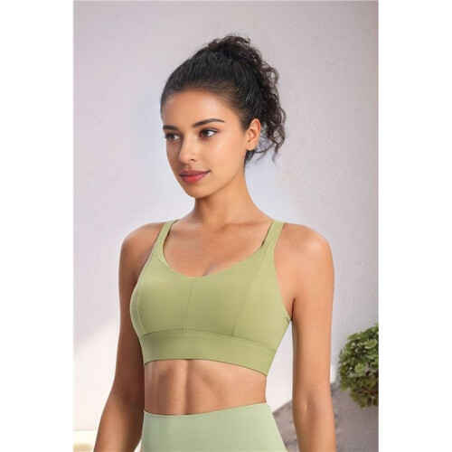 Racerback Sportbeha Lichtgroen XL 2