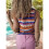 Chaleco Sin Mangas para Mujer, Colores Arcoíris, Talla S 3