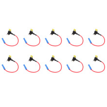 10X 2-Fuegen Flachsicherungsadapter Spannungsabgriff Fuer KFZ Sicherungen APS ATT Low-Profile