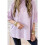 Summer Oversized Side Slits Casual Short Sleeve Basic Tees Light  XL 3