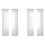 2X Window White Sheer Curtains 108 Inches Long 2 Panels Sheer White Curtains Clear Curtains Basic Rod Pocket Panel 1