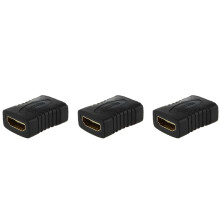 3X F/F Female Gender Changer Adapter Coupler for Hdtv