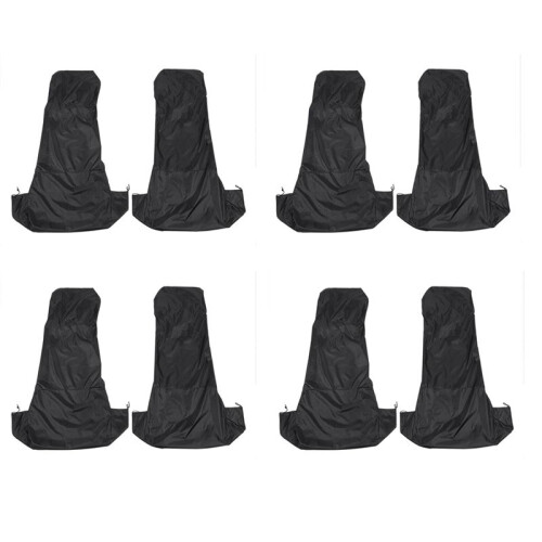 8X Universal Waterproof Nylon Front Car Van  Covers Protectors Black Pair