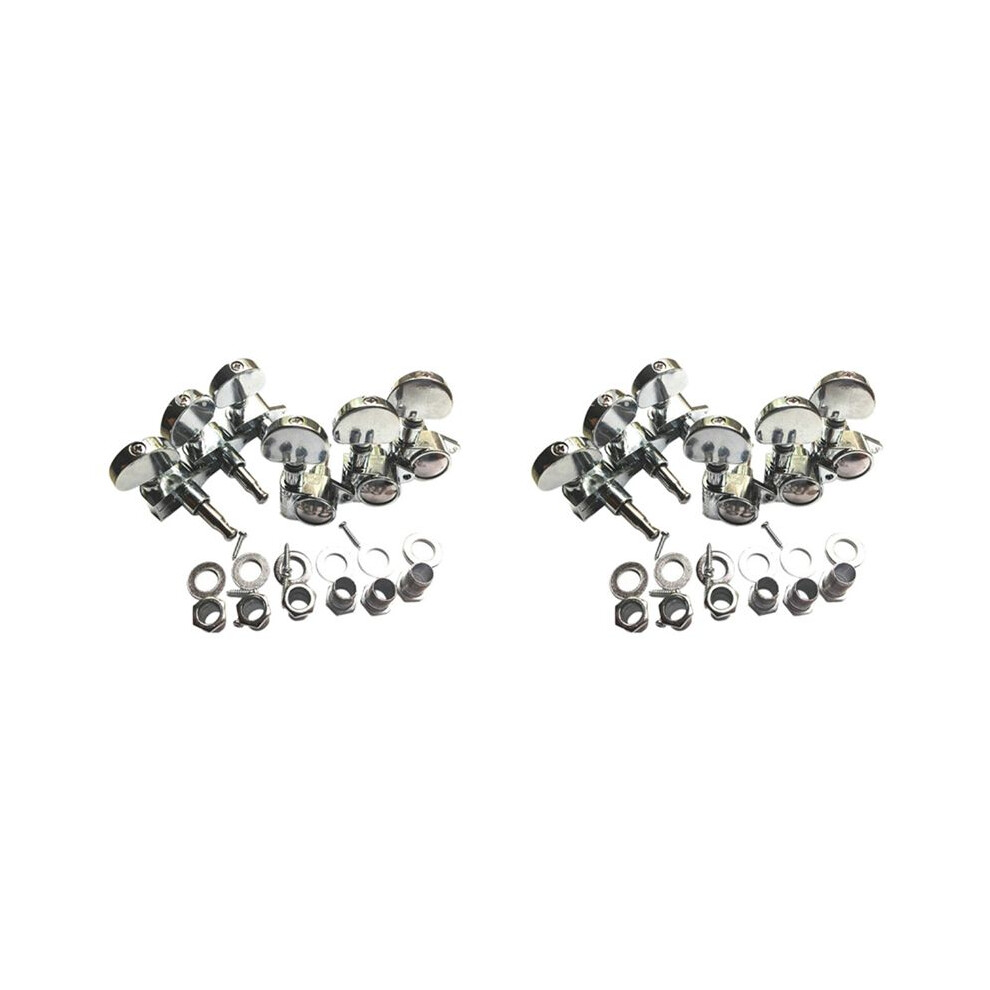 12X Guitar String Knob Grover String Winder Fully Enclosed Guitar String Tuning Pegs Keys Tuners Machine Heads 6033418154403