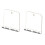 2X Anti-Fog Shower Mirror, Fogless Bathroom Shaving Mirror 1