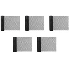 5Pcs 15.7 Inch x 10FT Plastic Chicken Fence Mesh,Hexagonal Fencing Wire for Gardening, Poultry, Chicken Wire Frame Black