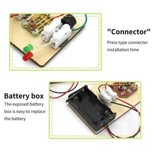 4X STEM Kits, Learn Morse Code, Build A Telegraph Machine, Electric Circuit Experiment, Electricity Kit(No Battery) 2
