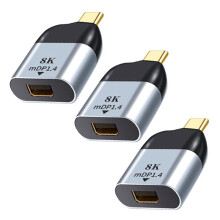 3X Adattatore da Type-C A DP Convertitore da USB C A Display Port per 3 8K 4K 60Hz MDP per Pro 2020