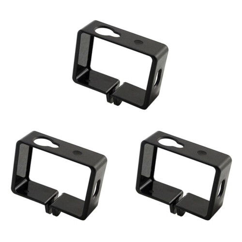 3X Protective Housing Side Border Frame Case for  Yi Xiaoyi Action Sport Camera Accessories Black