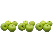 12 Fruta Manzanas Verde Artificial