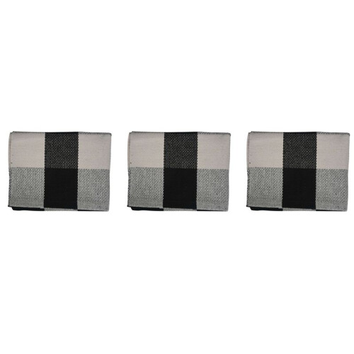 3X Tapetes Xadrez de AlgodãO Búfalo, Tapete Xadrez Búfalo, 23,6 x 35,4 Polegadas, Tapete Xadrez Externo, para