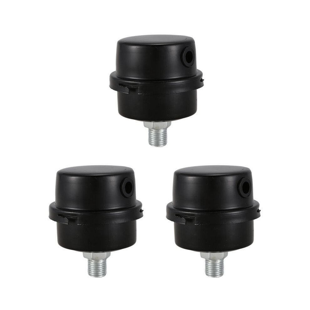 3X Air Compressor Intake Filter Muffler Silencer 1/4Bsp 13Mm Thread Black 6032056769031