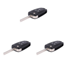 3X 3 Buttons 433MHz with ID46 Chip Remote Control Key Fob for Cruze Aveo Orlando 2010-2015 HU100 Blade
