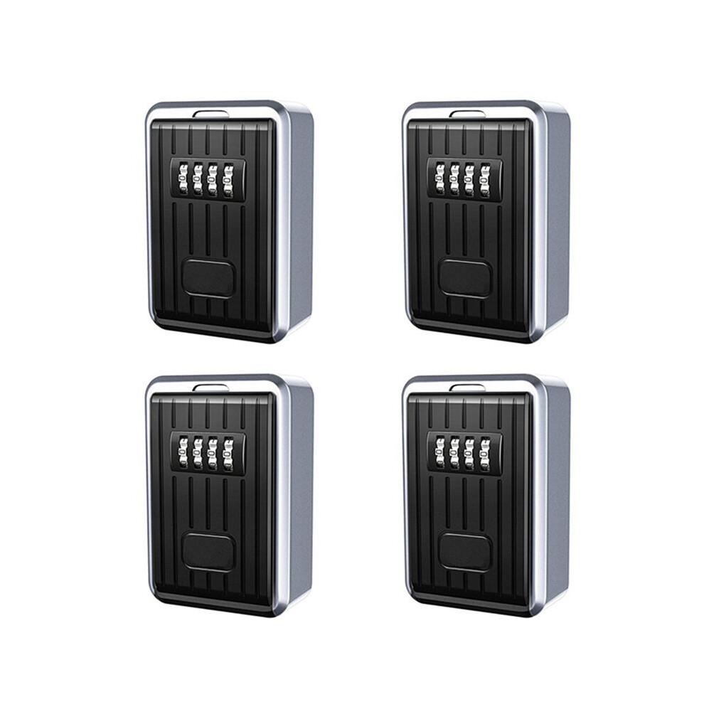 2X Lock Box 4 Digit Combination Box Weather Resistant Key Hider With Resettable Code Key Storage Wall Mounted 4713440735628