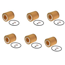 6X Filtre À Huile de Moteur Hu816X pour E60 E82 E88 E90 E92 E93 09106015 11427541827
