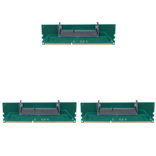 3X DDR3 Laptop SO-DIMM to Desktop DIMM Memory RAM Connector Adapter DDR3 Adapter of Laptop Internal Memory Desktop RAM