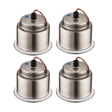 4X Porta-Bebidas Led Light Porta-Copos Rebaixado em Aço Inoxidável em Forma de Copo para Carro Marítimo
