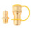 2X 1/2 Inch Solid Brass Gas Propane Quick Connect Disconnect Fitting Connector Adapter 6