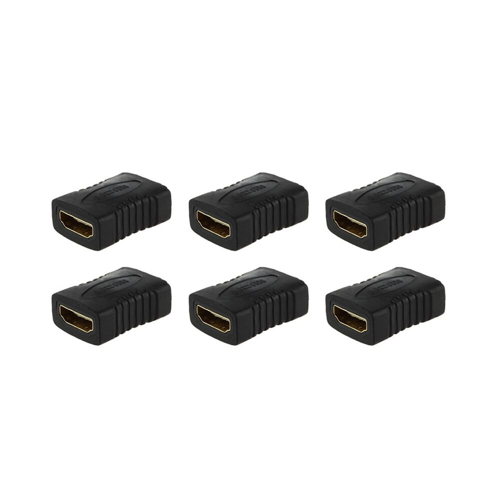 6X F/F Female Gender Changer Adapter Coupler For Hdtv Gold 4711358880256