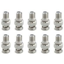 40 Stueck F Buchse Auf BNC Stecker Adapter Messing Vernickelung Gefragt