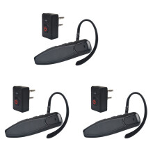 3X Walkie Talkie Sem Fio PTT Fone de Ouvido Fone de Ouvido Plugue K MãOs-Livres para Adaptador de Fone de Ouvido de Microfone