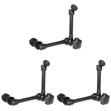 3X Magic Arm 11 Inch Articulating Arm Magic Friction with Hot Shoe Mount & 1/4 Inch Tripod Screw for DSLR Camera