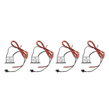 4X Red-Black Cable 12V EL Wire Neon Glow Strip Light Driver Unit Inverter