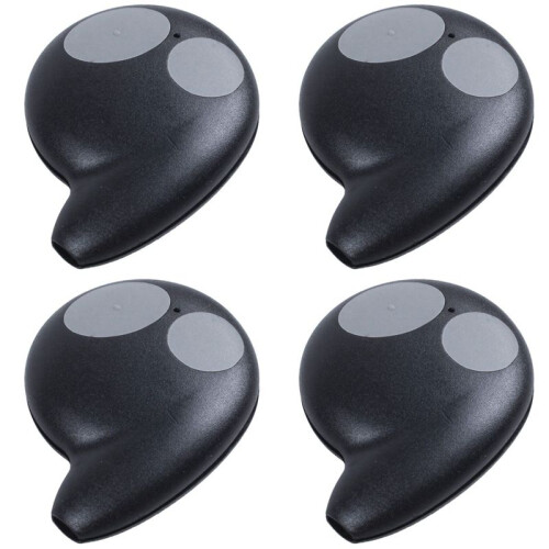 4X 2 Buttons Key Case Remote Control Key Case for  Alarm Fob Without Battery Black