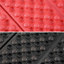 4X Personalized Folding Foam Waterproof Pad Chair Cushion Red+Black
