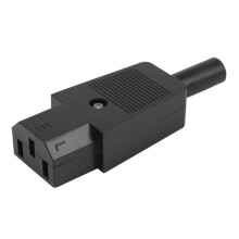 30PCS IEC 320 C13 Female Plug Adapter 3Pin Socket Power Cord Rewirable Connector